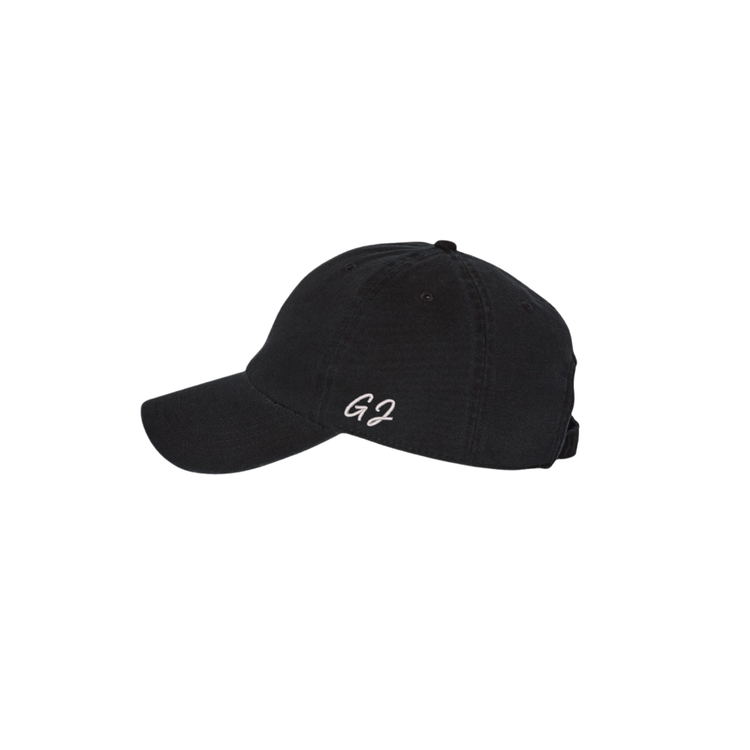 Embroidered Dad Hat Black Side
