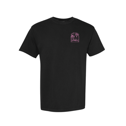 Lightweight Healthy Living T-Shirt - Black/Pink