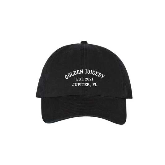 Embroidered Dad Hat Black Front