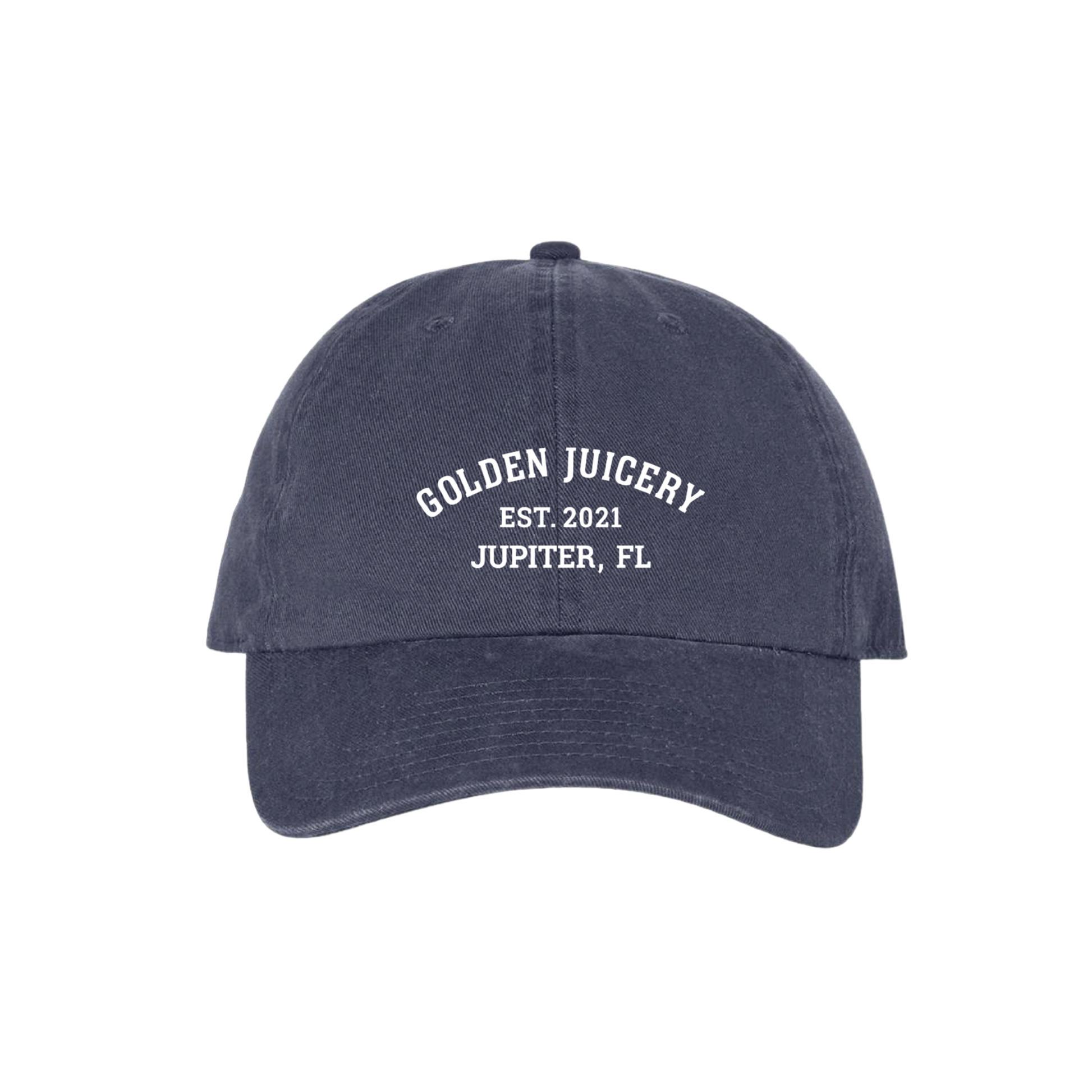 Embroidered Dad Hat Navy Front
