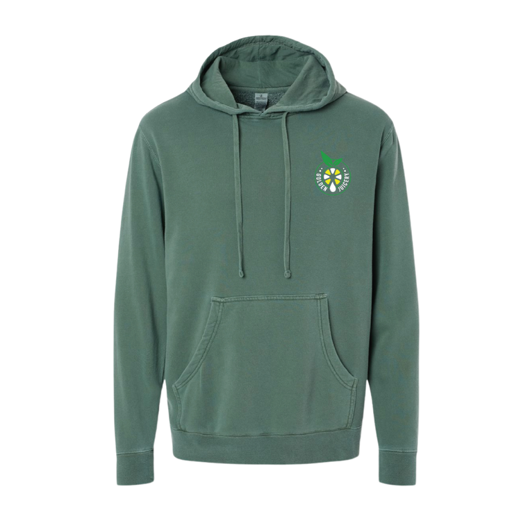 Hoodie Alpine Green Front