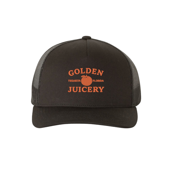 Black Trucker Hat Front