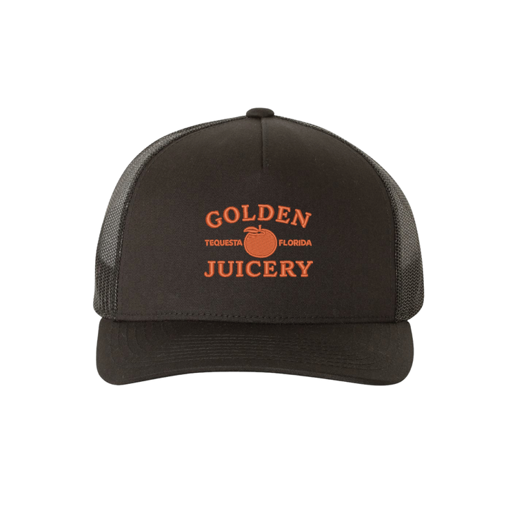 Black Trucker Hat Front