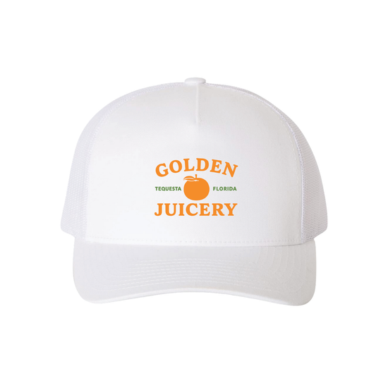 White Trucker Hat Front