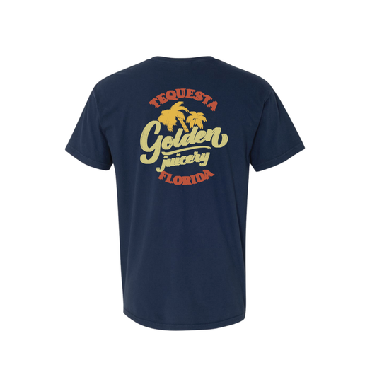 Tequesta T-Shirt Navy Back