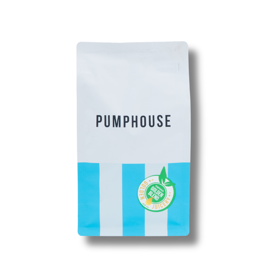 The Golden Blend Coffee — Pumphouse roasted, 12 oz whole bean